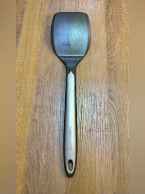 Calphalon Nylon & Silicone Long Handle Black & Grey Spatula  13”